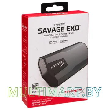 Внешний накопитель HyperX Savage EXO SHSX100/480G 480GB картинка 3